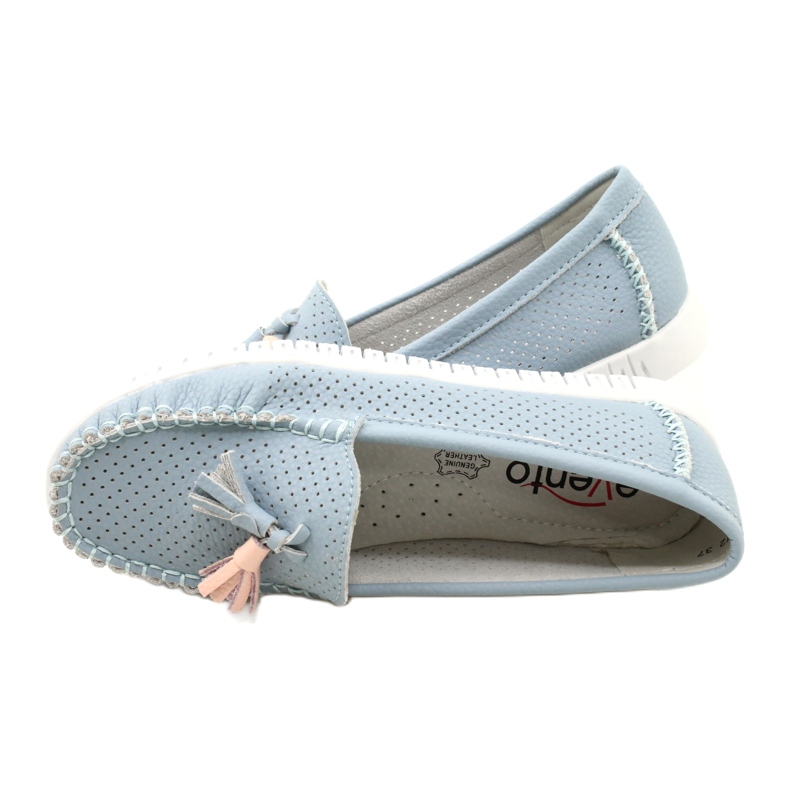 Modischer durchbrochener Loafer Evento 23PB08-5372 Blau 6