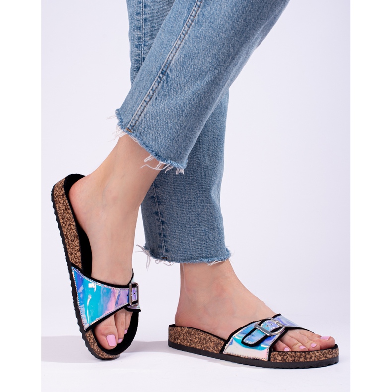 Schwarze holografische Korkschieber von Shelovet 1