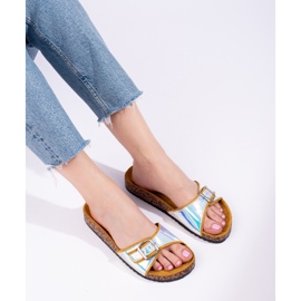 Shelovet gelbe holografische Korkschieber 2