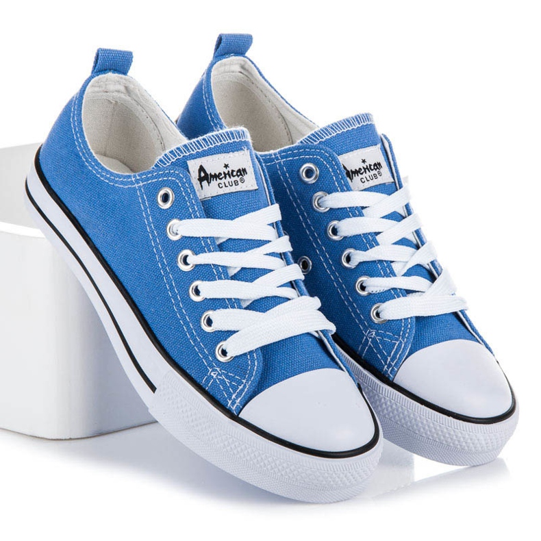 American Club Blaue Turnschuhe 1