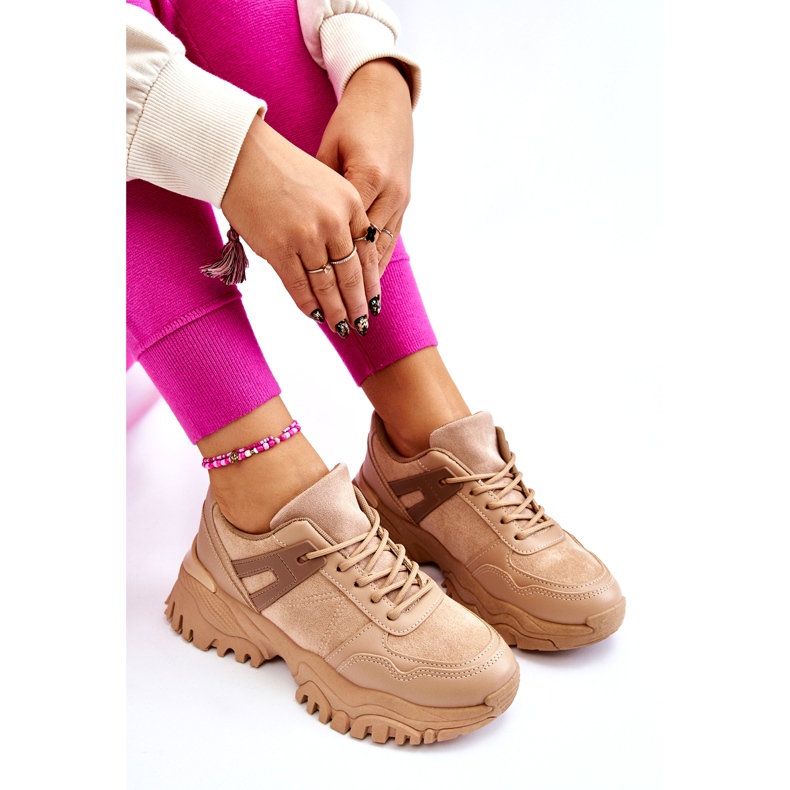 PG1 Modische Sportschuhe Sneakers Beige Frezio 5