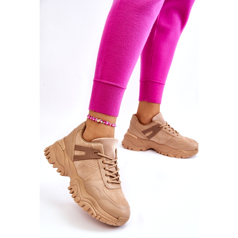 PG1 Modische Sportschuhe Sneakers Beige Frezio 2