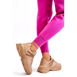 PG1 Modische Sportschuhe Sneakers Beige Frezio 3