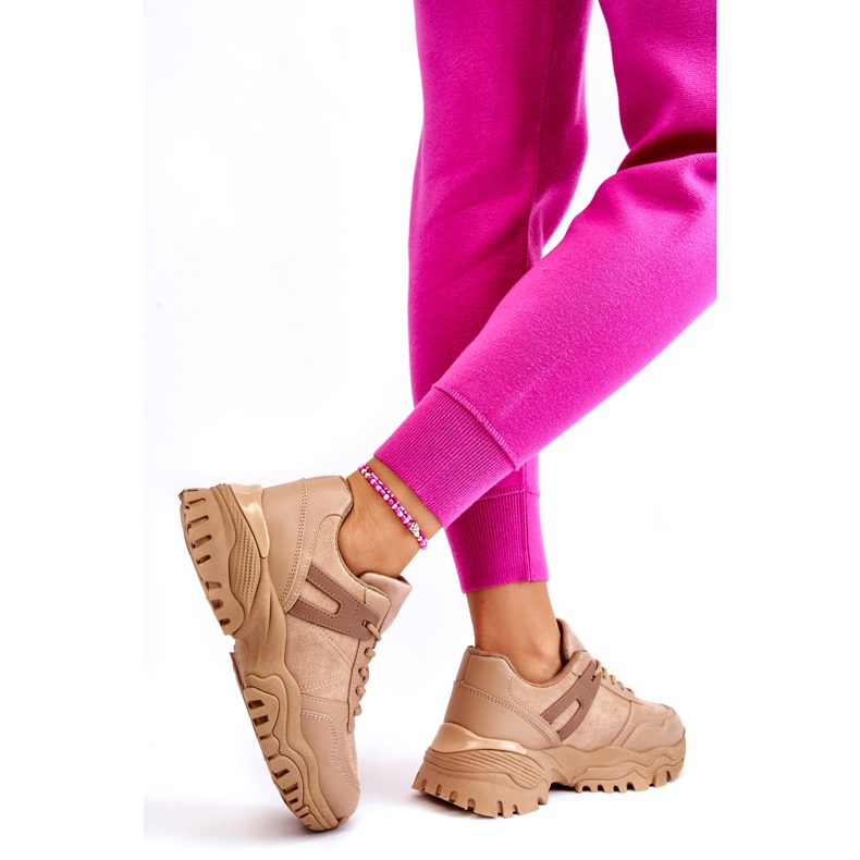 PG1 Modische Sportschuhe Sneakers Beige Frezio 3