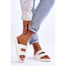 Plateau-Slipper für Damen White Vertigo weiß 2