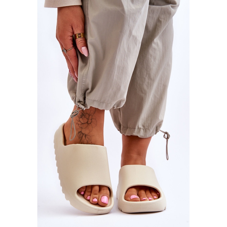 PS1 Modische Plateauschuhe Hellbeige Estella 2