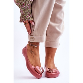 ZAXY Damen Ballerinas mit Herz LL285028 Pink rosa 1