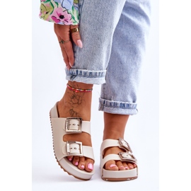 Damen ZAXY HH285149 Glatte Hausschuhe Hellbeige 1