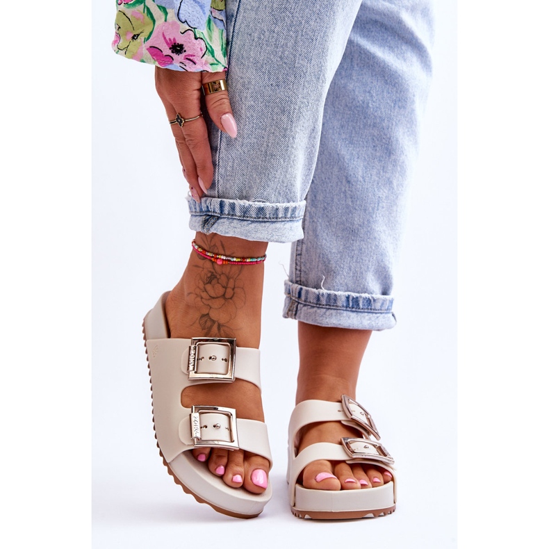 Damen ZAXY HH285149 Glatte Hausschuhe Hellbeige 1