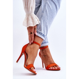 Orange Liberty High Heel Sandalen 2