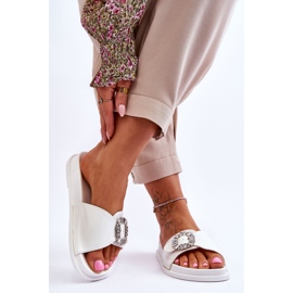 Plateauschuhe Damen mit Verzierung Weiß Beneca 2