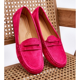 Klassische Wildlederloafer für Damen Fuchsia Ivana rosa 4