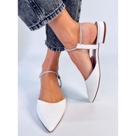 BM Ballerinas mit offener Ferse von Durie White weiß 1