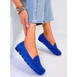 BM Anaya Blaue Wildleder-Slipper für Damen 1