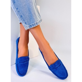 BM Anaya Blaue Wildleder-Slipper für Damen 2
