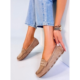 BM Anaya Khaki Wildleder Damen Loafer beige 1