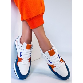 BM Damen Griner blaue Turnschuhe mehrfarbig 1