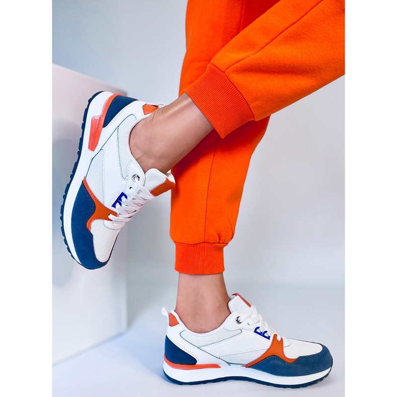 BM Damen Griner blaue Turnschuhe mehrfarbig 2