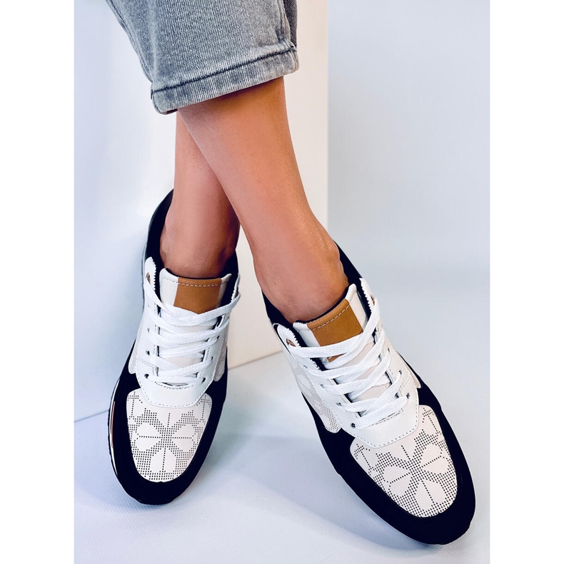 Greer Schwarze Turnschuhe mit Keilabsatz 1