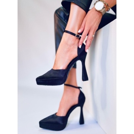 BM Plateaupumps Carlie Black schwarz 2