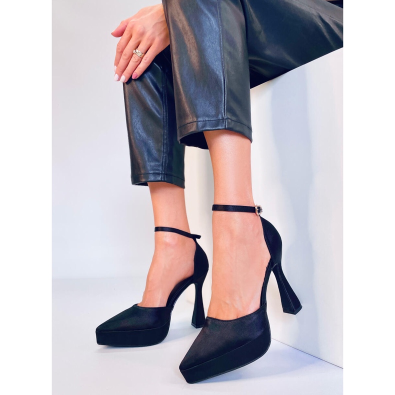 BM Plateaupumps Carlie Black schwarz 1