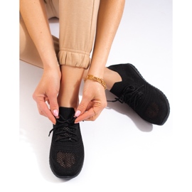 W. Potocki Leichter durchbrochener Damensportschuh Potocki schwarz 2