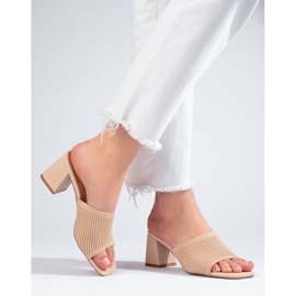 Damen Textilhausschuhe Shelovet beige 1