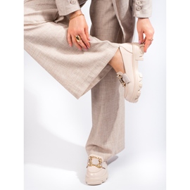 W. Potocki Beige Damenschuhe mit Shelovet-Schnalle 2