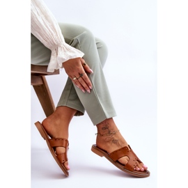 Lemar Damensandalen mit dekorativen Ausschnitten Brown Emily braun 5