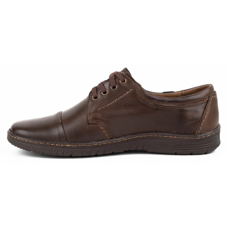 Olivier Herren Lederschuhe 416MP dunkelbraun 2