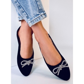 Batten Black Almond Toe Ballerinas schwarz 1