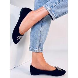 Batten Black Almond Toe Ballerinas schwarz 2