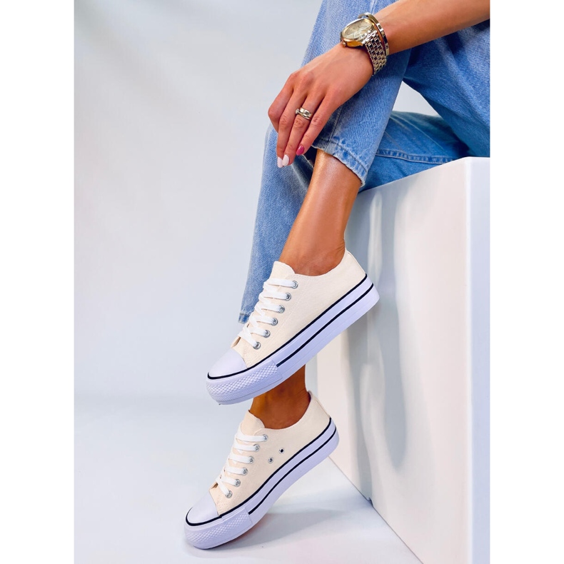 BM Klassische Turnschuhe für Damen von Fargis Beige 2