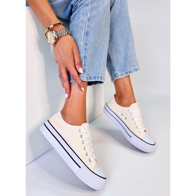 BM Klassische Turnschuhe für Damen von Fargis Beige 1