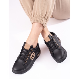 Schwarze Sportschuhe von Shelovet für Damen 1