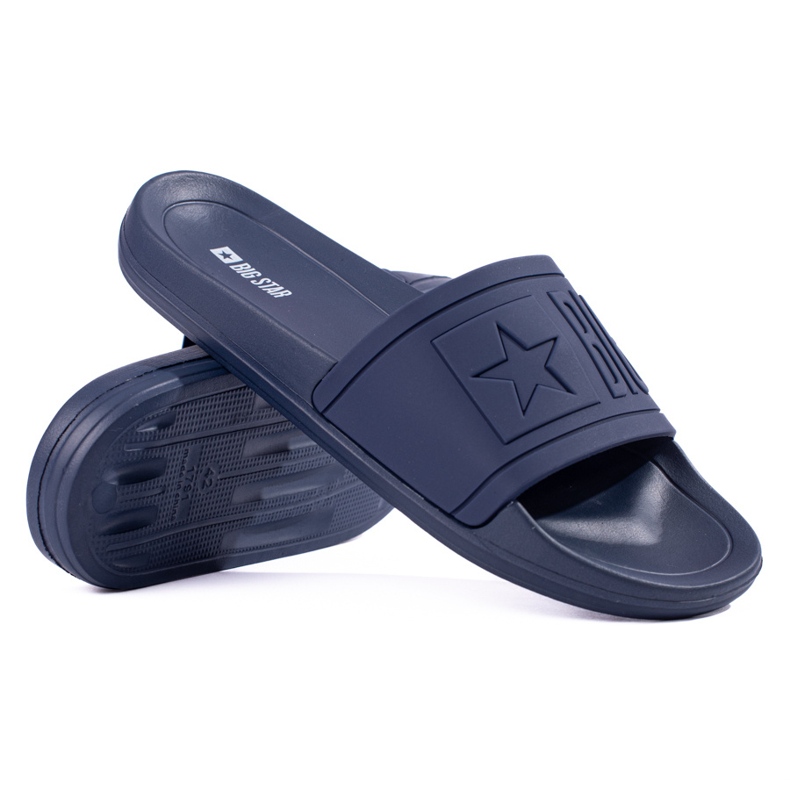 Big Star DD174688 marineblaue Herrenhausschuhe 2