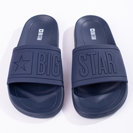 Big Star DD174688 marineblaue Herrenhausschuhe 1