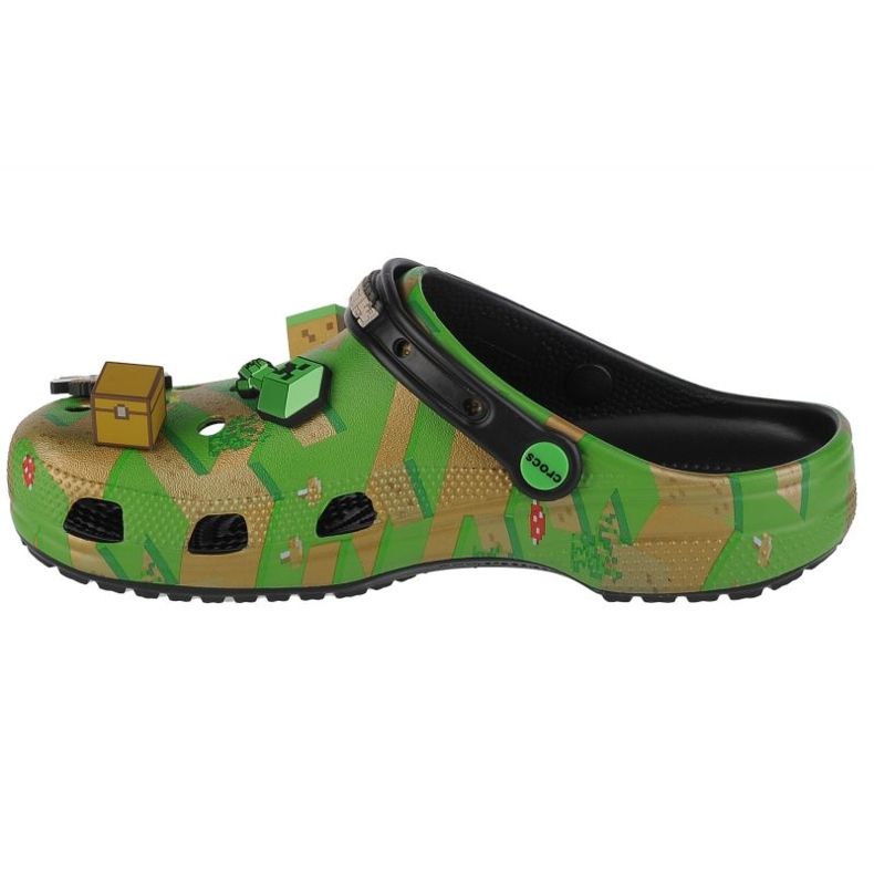 Clogs Crocs Elevated Minecraft Classic Clog 208472-90H grün 1