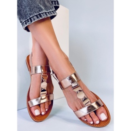 BM Cheek Champagne Metallic-Sandalen für Damen rosa 1