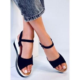 BM Dirado Keilsandalen in Schwarz 1