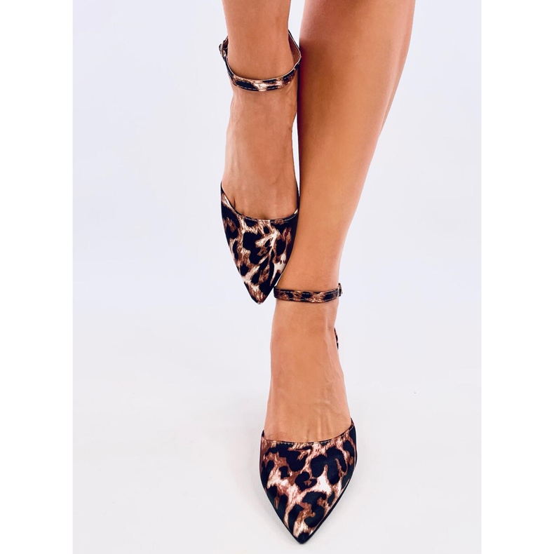 Vonetta Leopard offene Pumps mit niedrigem Absatz braun 1