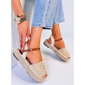 Boho Ingram Beige Espadrille-Sandalen 2