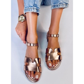 Forney Champagne Damensandalen golden 1