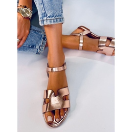 Forney Champagne Damensandalen golden 2