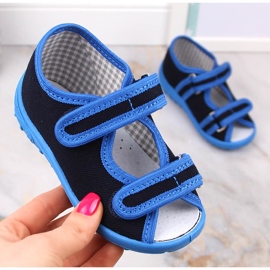 Hausschuhe Jungen Sandalen nach Hause Nazo blau 1