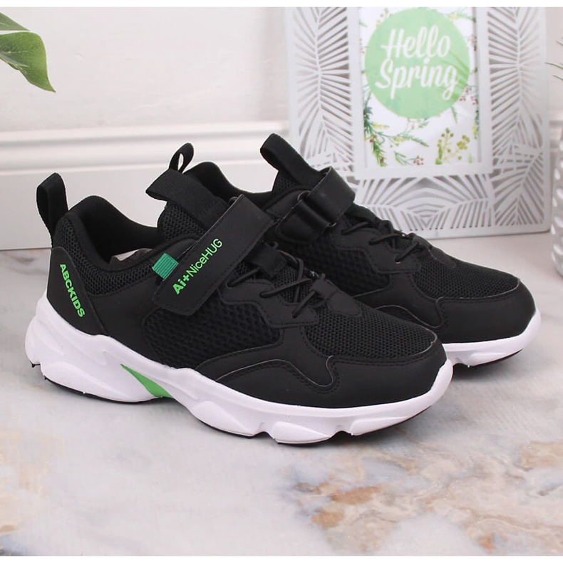 Atletico Kinder Sportschuhe mit Klettverschluss schwarz AbcKids B012310219 2