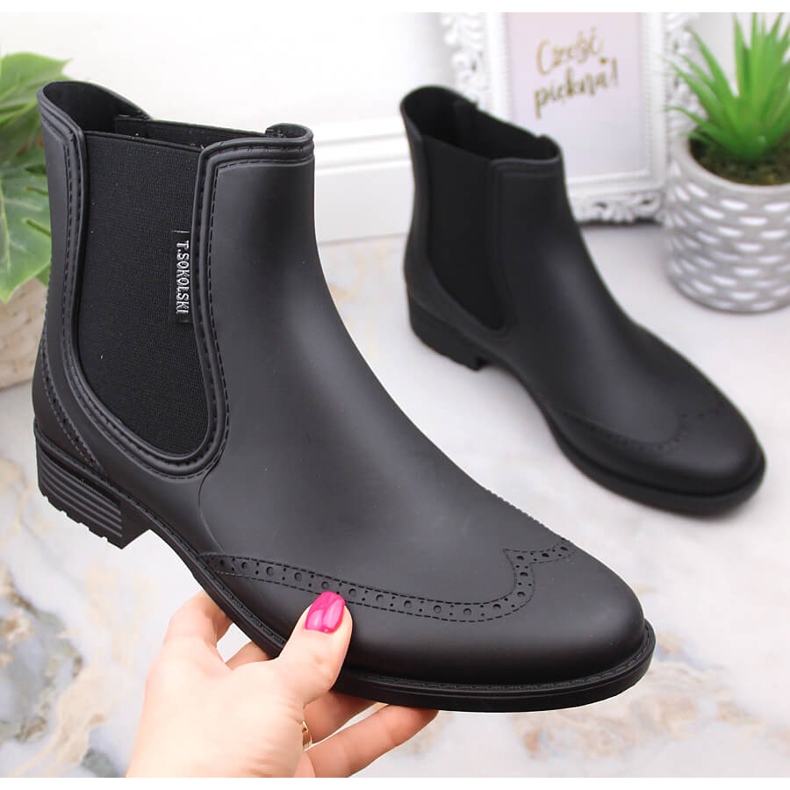 Wasserdichter Damen-Slipper schwarz T.Sokolski KAL23-01 1