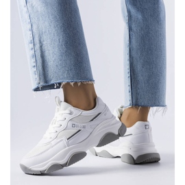 Weiße und graue Big Star Sneakers JJ274579 1