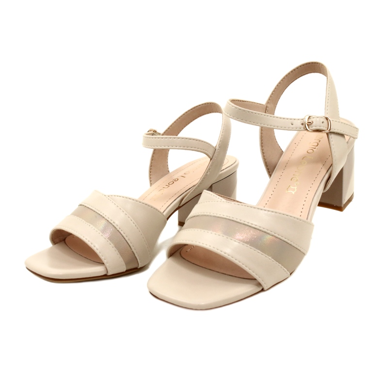 Elegante Sandalen auf der Post Sergio Leone SK897 Beige 4