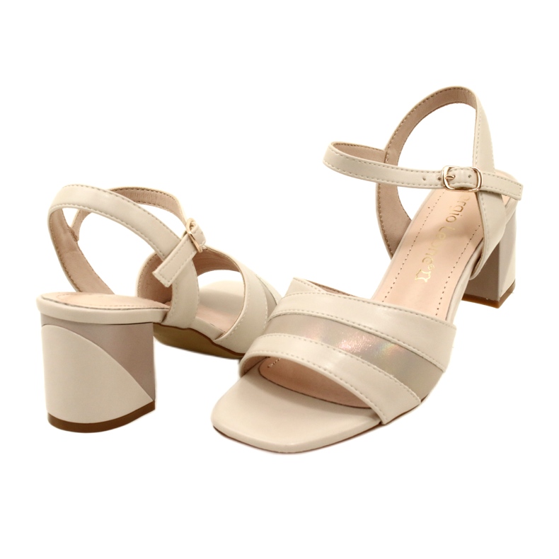 Elegante Sandalen auf der Post Sergio Leone SK897 Beige 5